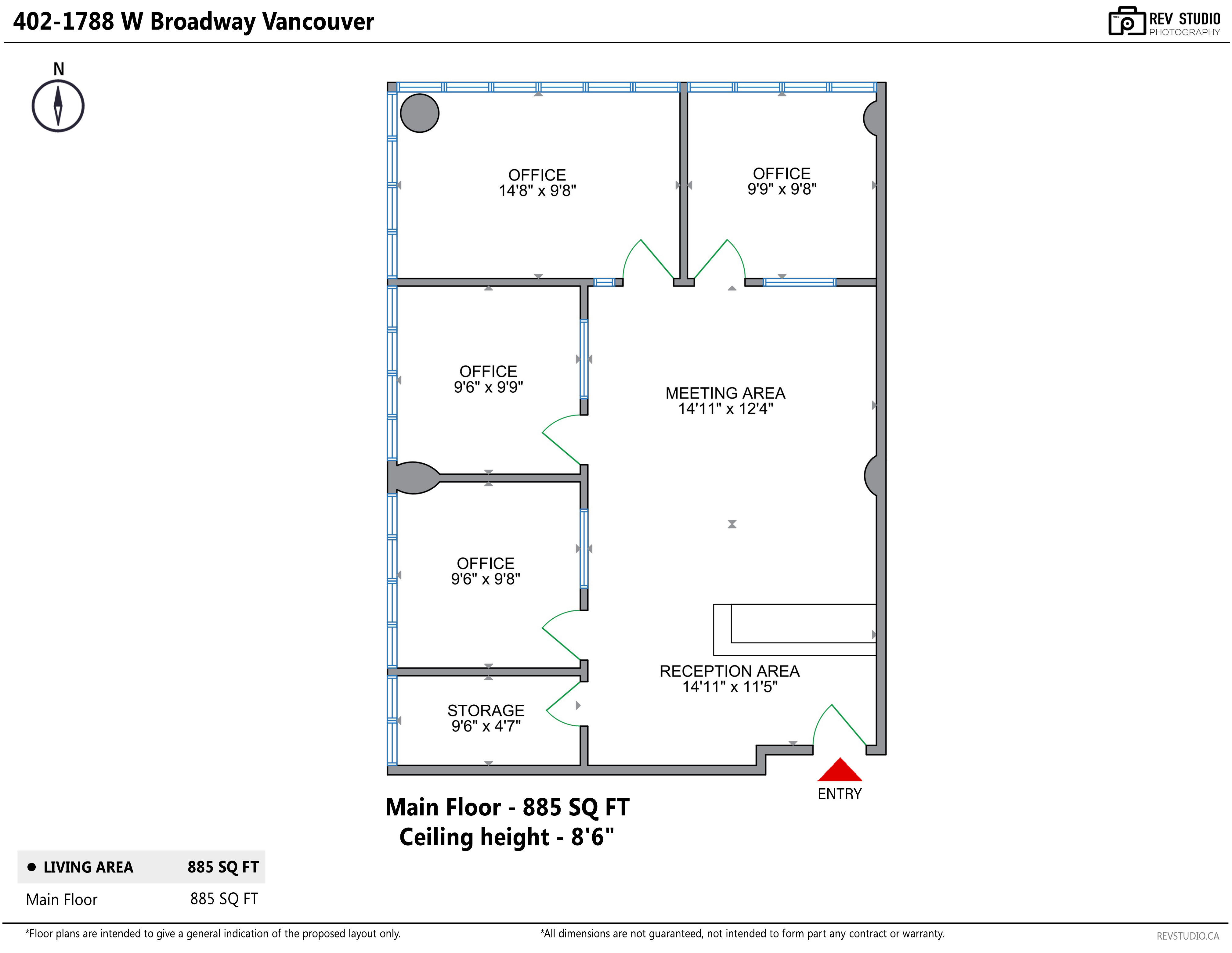 402 - 1788 W Broadway, Vancouver, BC floorplan