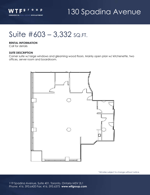 603 - 130 Spadina Ave, Toronto, ON floorplan