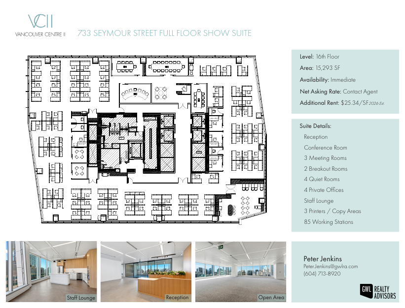 1600 - 733 Seymour Street, Vancouver, BC floorplan