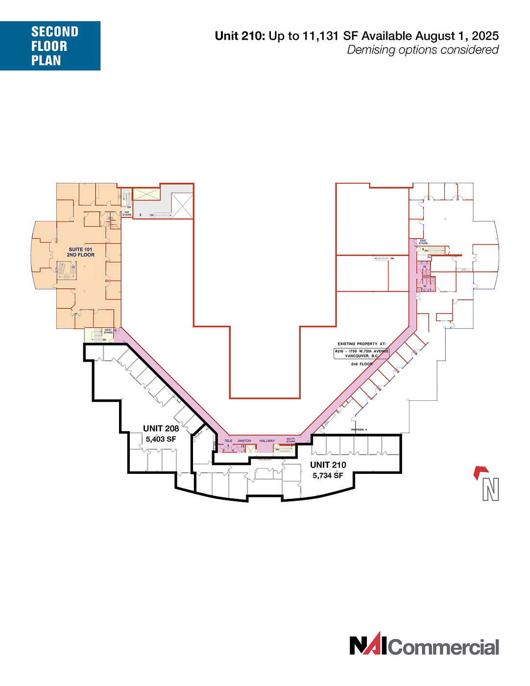 210 - 1750 West 75th Avenue, Vancouver, BC floorplan