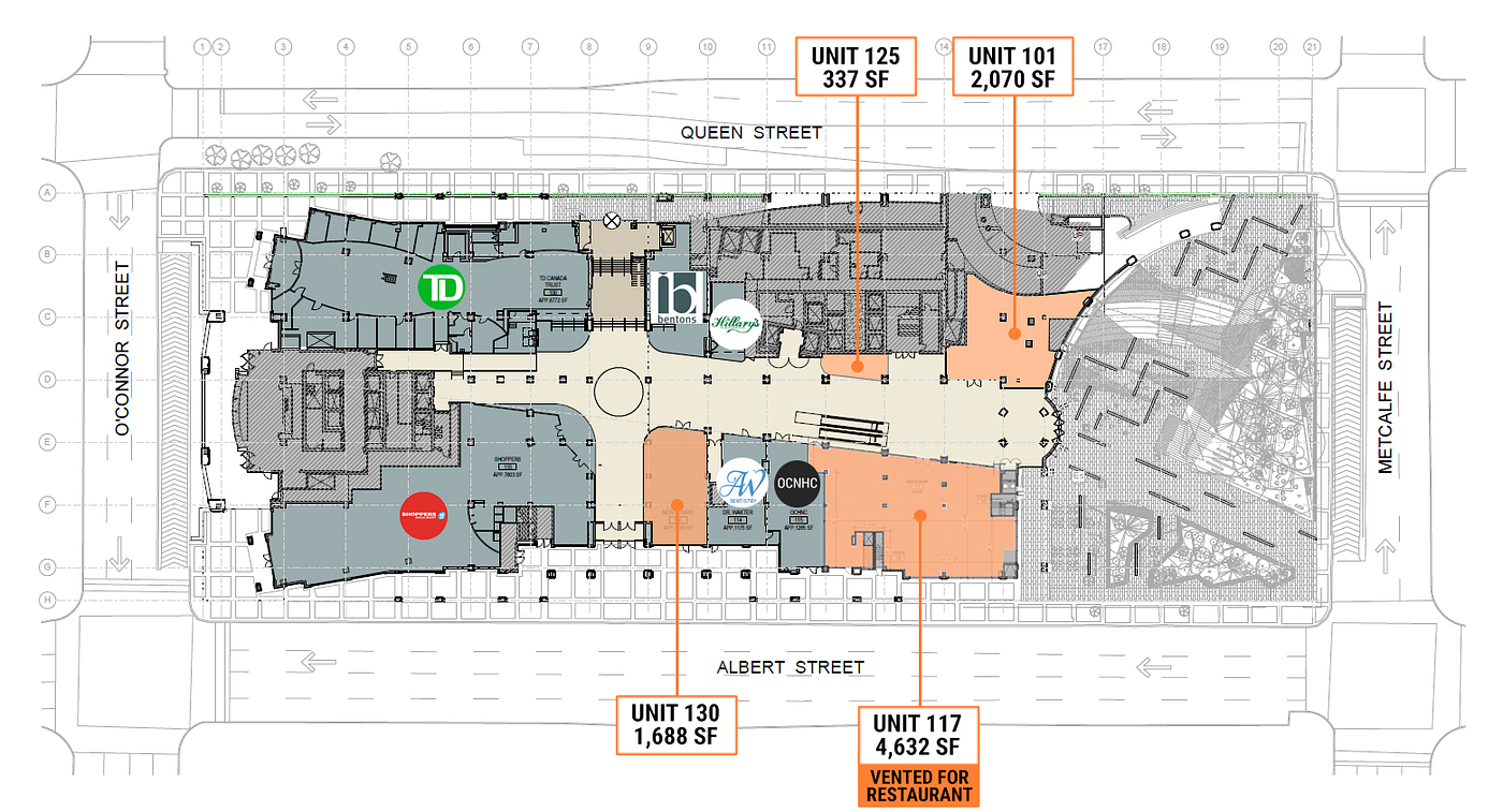 130 - 111 Albert Street, Ottawa, ON floorplan