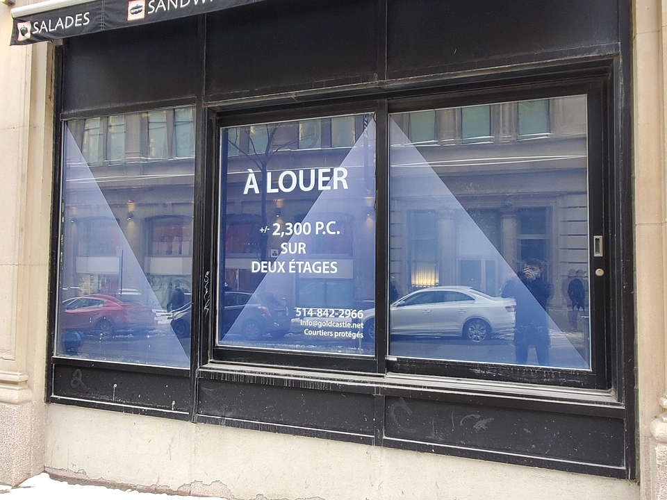 1414 Stanley Ground Floor Retail - 409-1410 Rue Stanley, Montréal, QC
