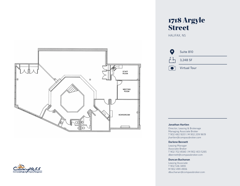 810 - 1718 Argyle Street, Halifax, NS floorplan