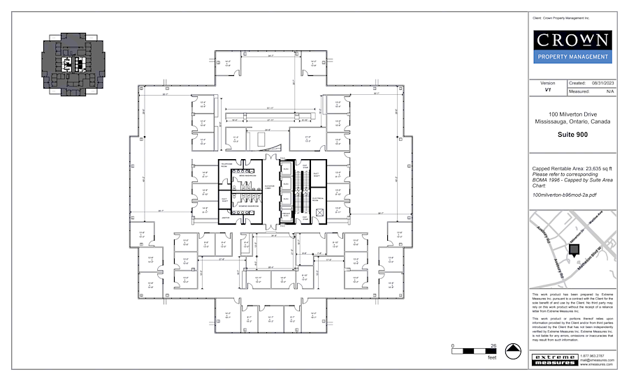 900 - 100 Milverton Drive, Mississauga, ON floorplan
