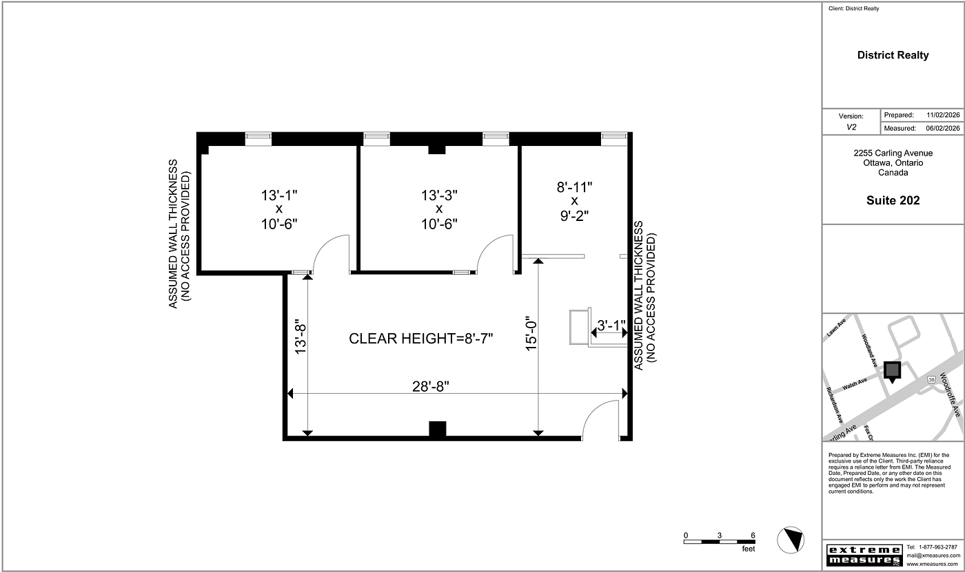 202 - 2255 Carling Ave, Ottawa, ON floorplan