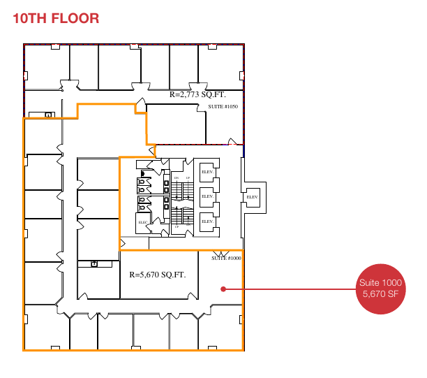 1000 - 633 6 Avenue Southwest, Calgary, AB floorplan