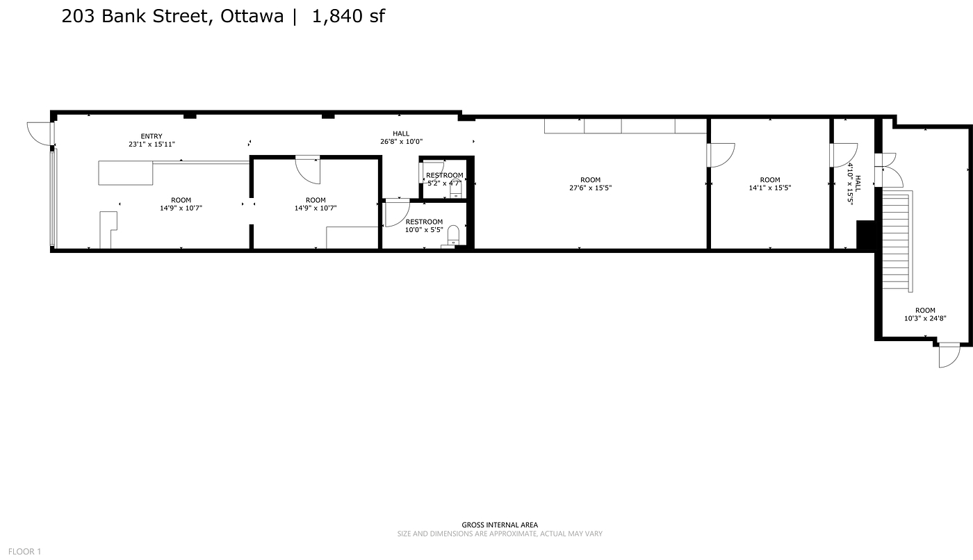 203 Bank St, Ottawa, ON floorplan