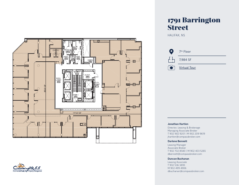 700 - 1791 Barrington Street, Halifax, NS floorplan