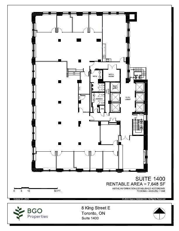 1400 - 8 King Street East, Toronto, ON floorplan