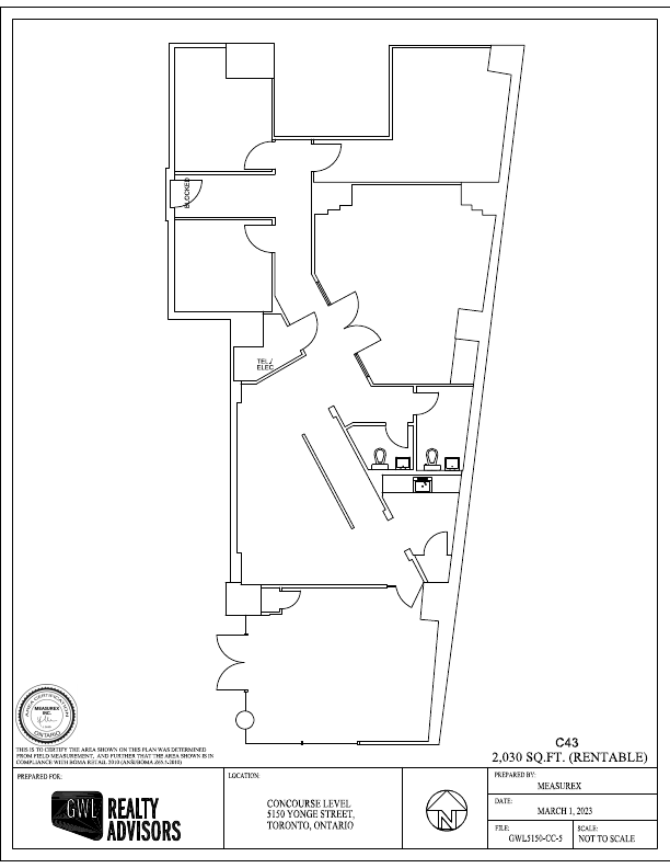 C043 - 5160 Yonge Street, Toronto, ON floorplan