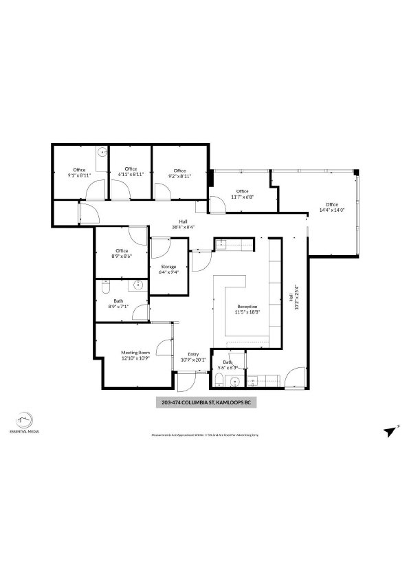 203 - 474 Columbia Street, Kamloops, BC floorplan