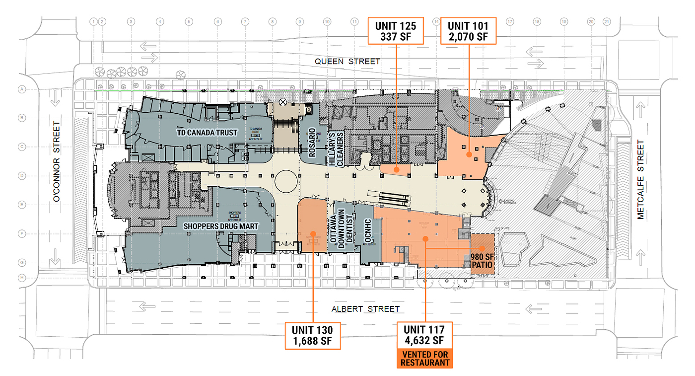 101 - 111 Albert Street, Ottawa, ON floorplan