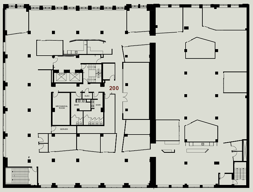 200 - 119 6 Avenue Southwest, Calgary, AB floorplan
