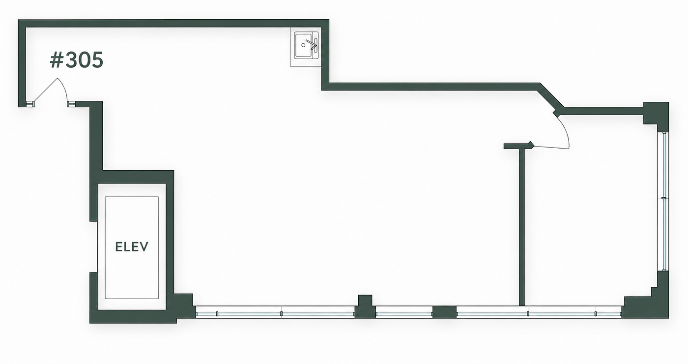 305 - 1245 West Broadway, Vancouver, BC floorplan