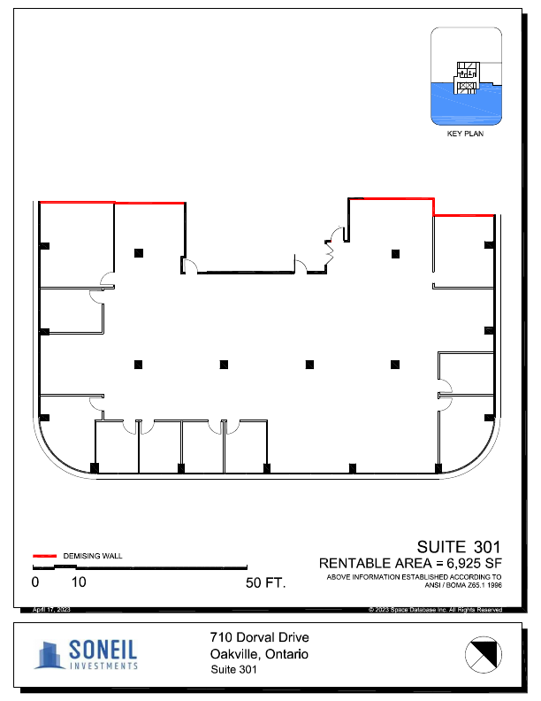 301 - 710 Dorval Drive, Oakville, ON floorplan