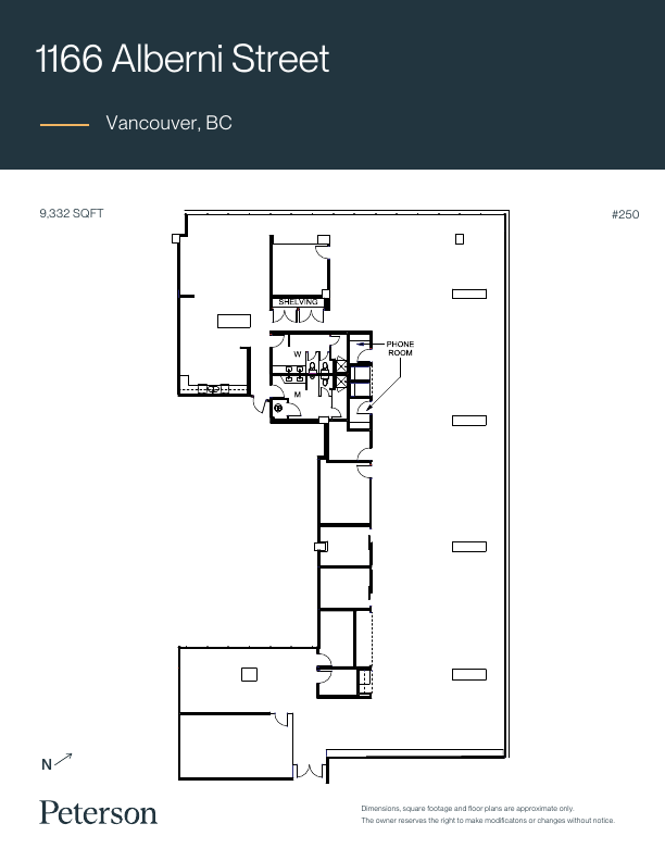 250 - 1166 Alberni St, Vancouver, BC floorplan