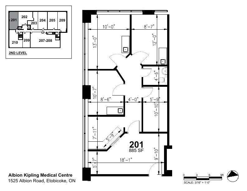 201 - 1525 Albion Rd, Toronto, ON floorplan