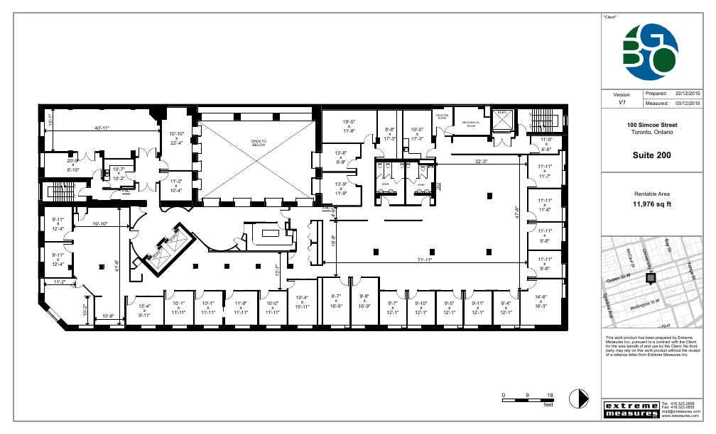 200 - 100 Simcoe Street, Toronto, ON floorplan