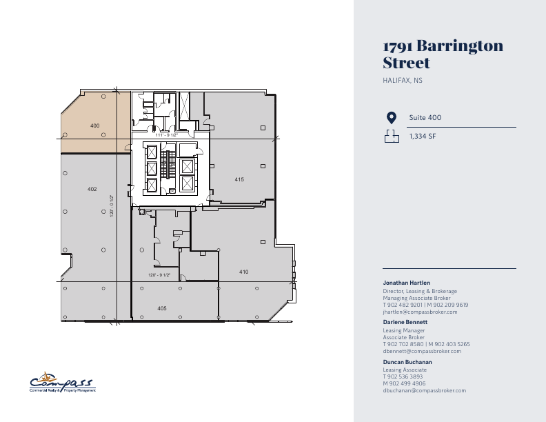 400 - 1791 Barrington Street, Halifax, NS floorplan