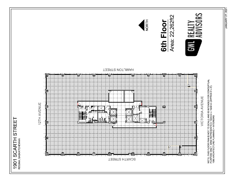 600 - 1901 Scarth Street, Regina, SK floorplan