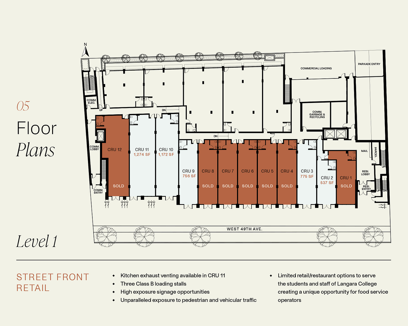 CRU 11 - 131 West 49th Avenue, Vancouver, BC floorplan