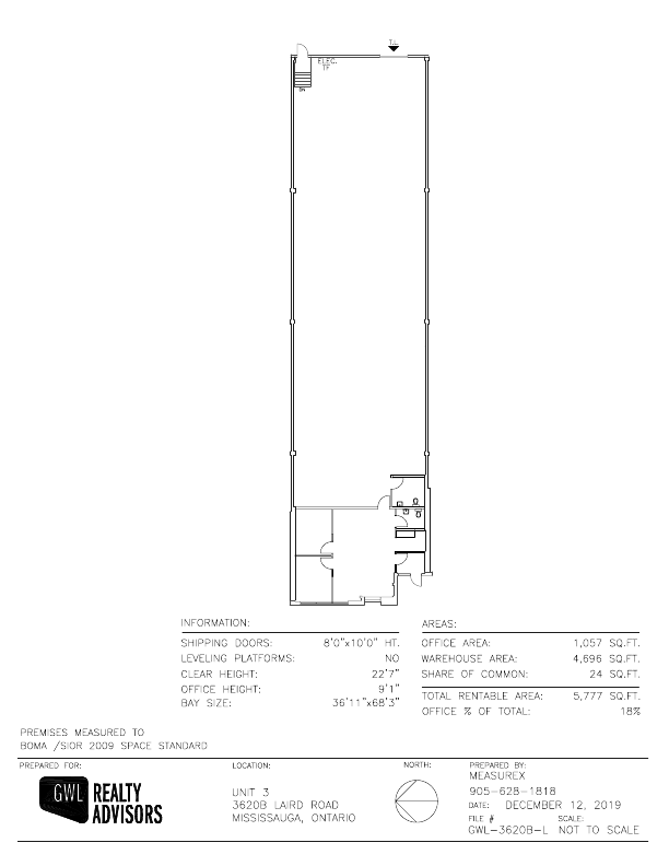 3-3620B - 3495Laird Rd, Mississauga, ON floorplan