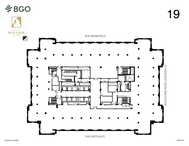 1900 - 1155 Rue Metcalfe, Montréal, QC floorplan