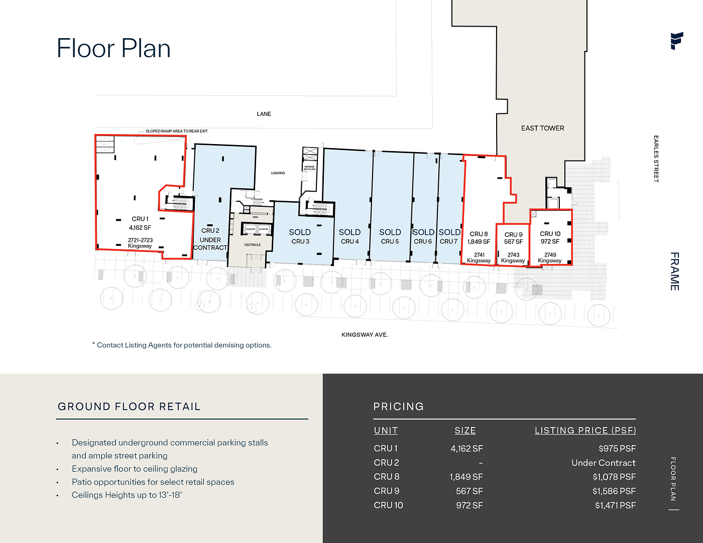CRU 09 - 2743 Kingsway, Vancouver, BC floorplan