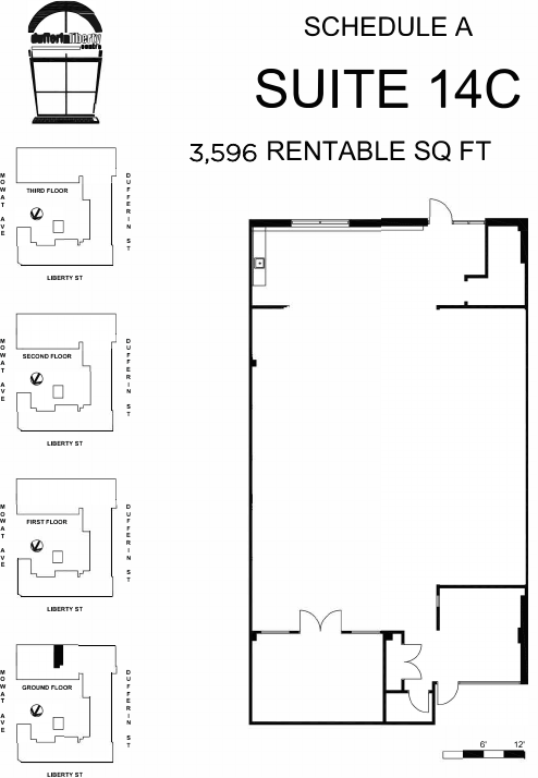 14C - 219D Dufferin Street, Toronto, ON floorplan