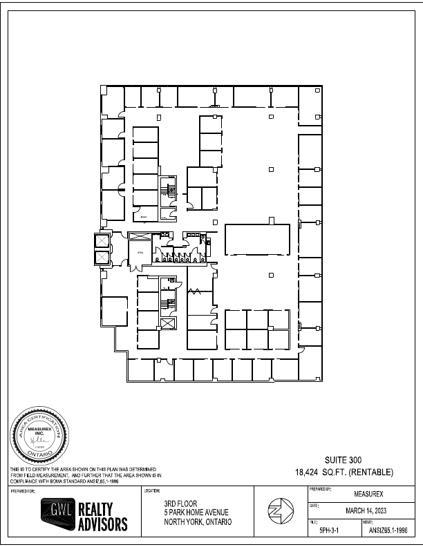 300 - 5 Park Home Avenue, Toronto, ON floorplan