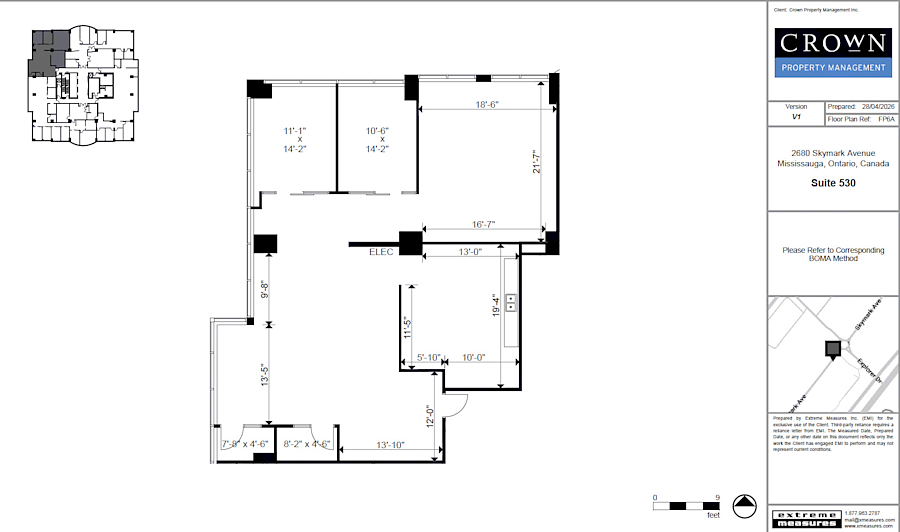 530 - 2680 Skymark Avenue, Mississauga, ON floorplan