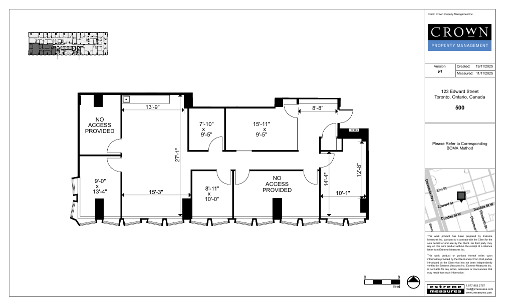 500 - 605-123 Edward Street, Toronto, ON floorplan