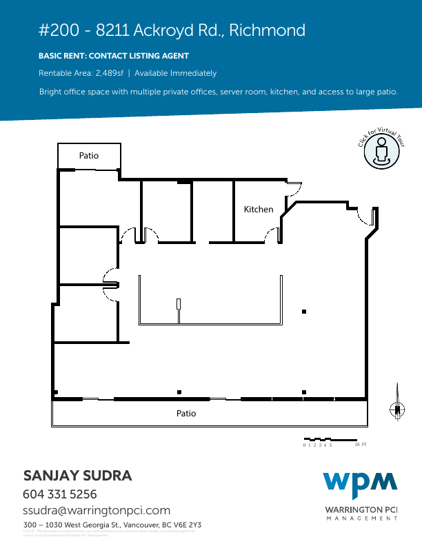 Suite 200 - 8211 Ackroyd Road, Richmond, BC floorplan