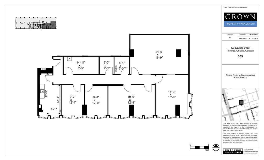 305 - 605-123 Edward Street, Toronto, ON floorplan