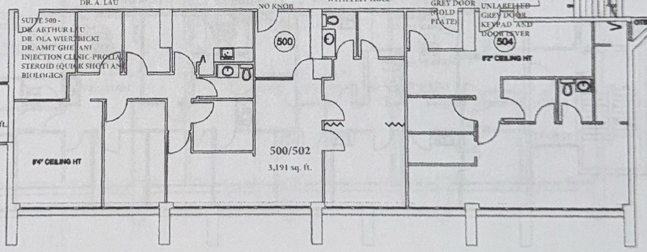 Ste 500/502/504 - 25 Charlton Avenue East, Hamilton, ON floorplan