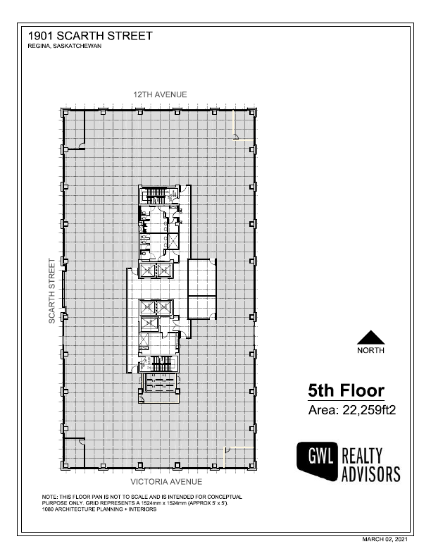 500 - 1901 Scarth Street, Regina, SK floorplan