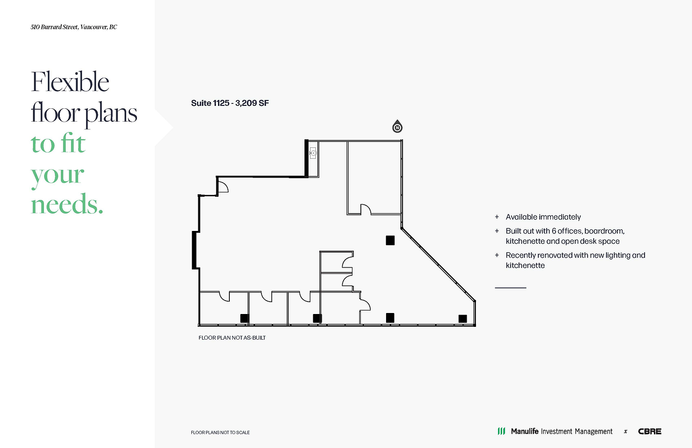 1125 - 510 Burrard Street, Vancouver, BC floorplan