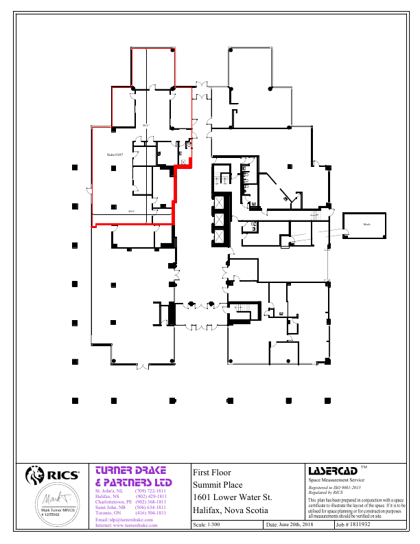 107 - 1601 Lower Water St, Halifax, NS floorplan