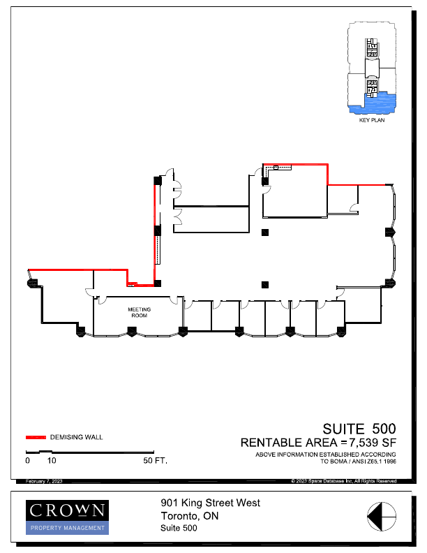500 - 901 King Street West, Toronto, ON floorplan
