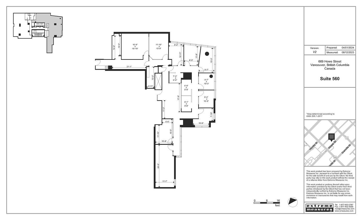 560 - 669 Howe St, Vancouver, BC floorplan