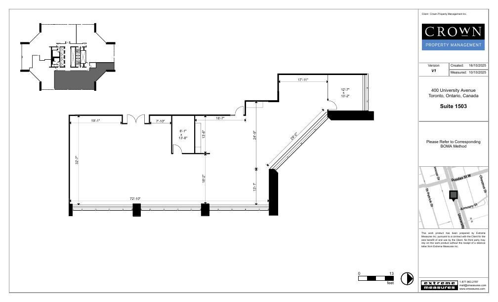 1503 - 400 University Avenue, Toronto, ON floorplan
