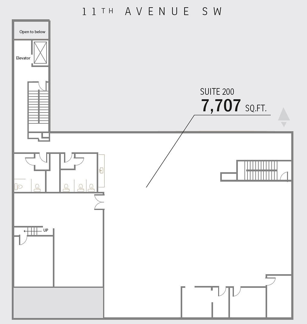 200 - 705 11 Avenue Southwest, Calgary, AB floorplan