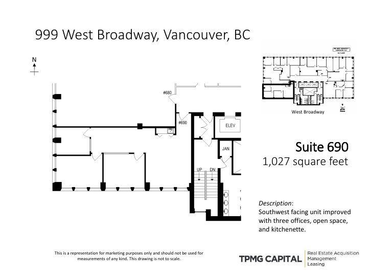690 - 999 W Broadway, Vancouver, BC floorplan