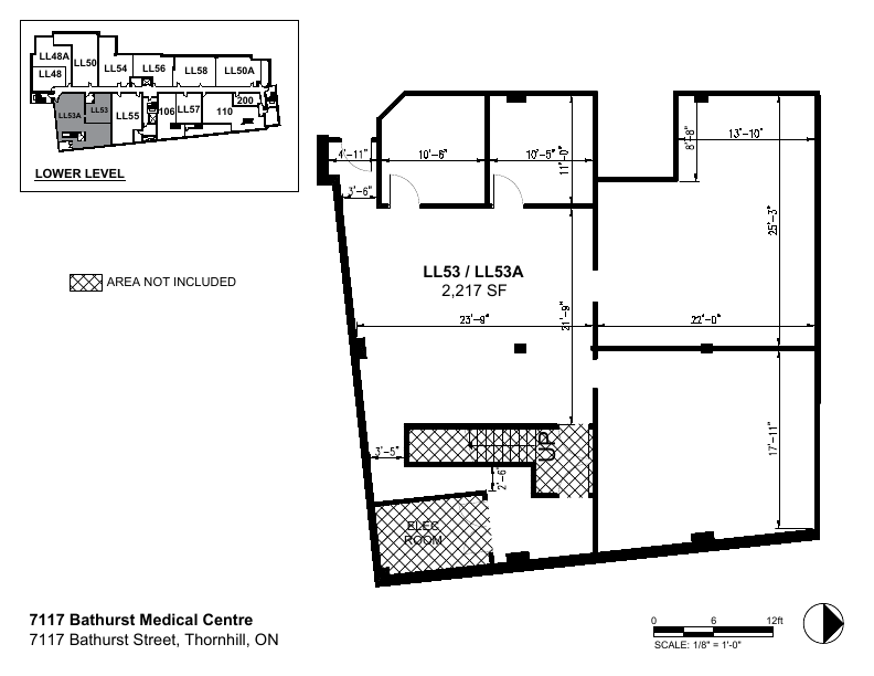 LL53 & 53A - 7117 Bathurst St, Vaughan, ON floorplan