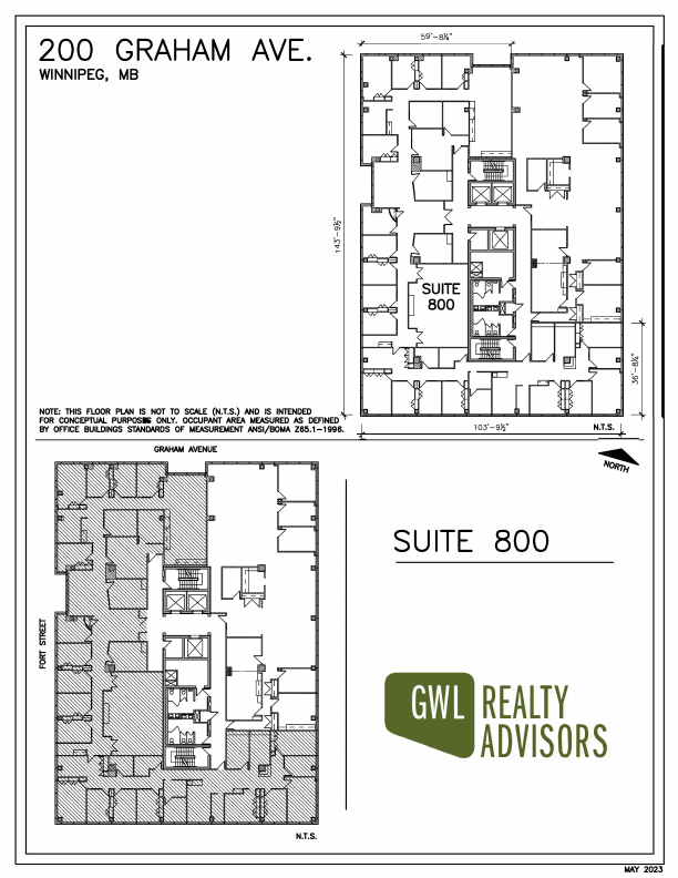 800 - 200 Graham Avenue, Winnipeg, MB floorplan
