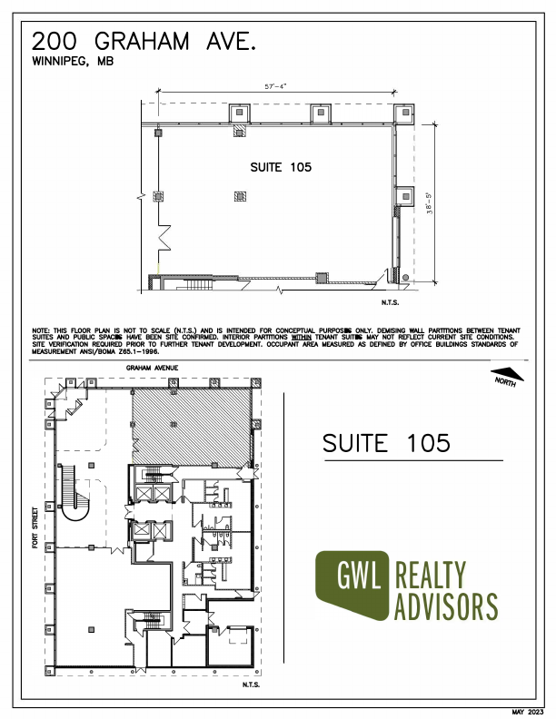 105 - 200 Graham Avenue, Winnipeg, MB floorplan