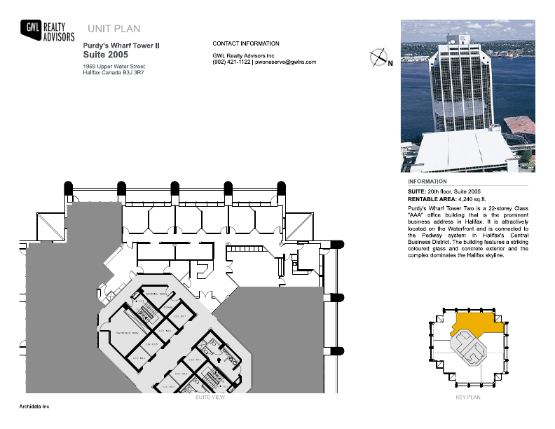 2005 - 1969 Upper Water Street, Halifax, NS floorplan