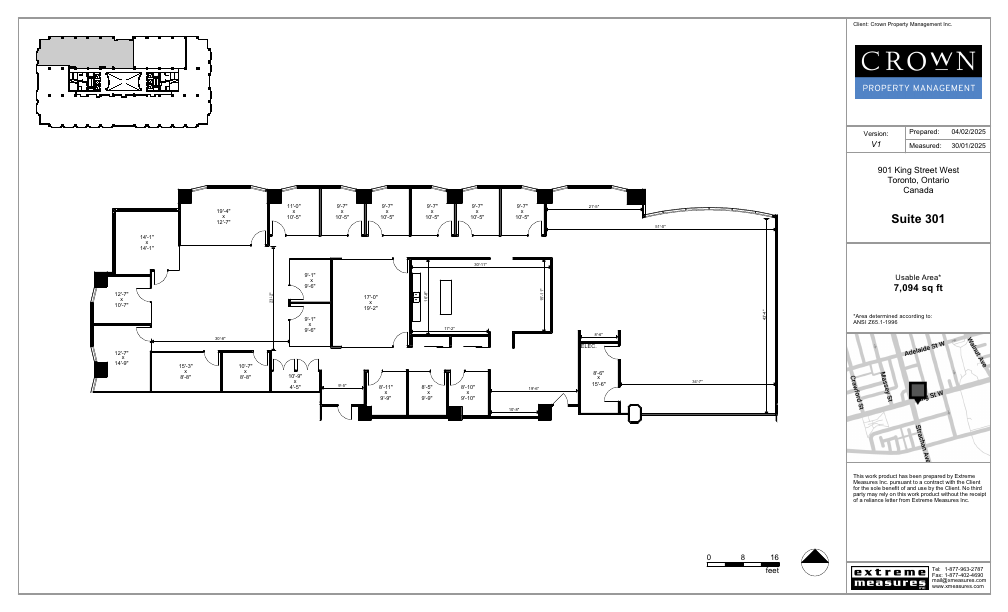 301 - 901 King Street West, Toronto, ON floorplan