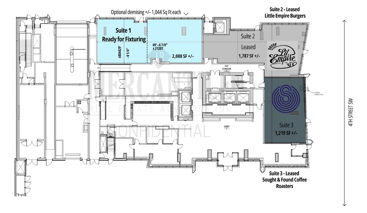 Suite 1 - 1111 4 Street Southwest, Calgary, AB floorplan