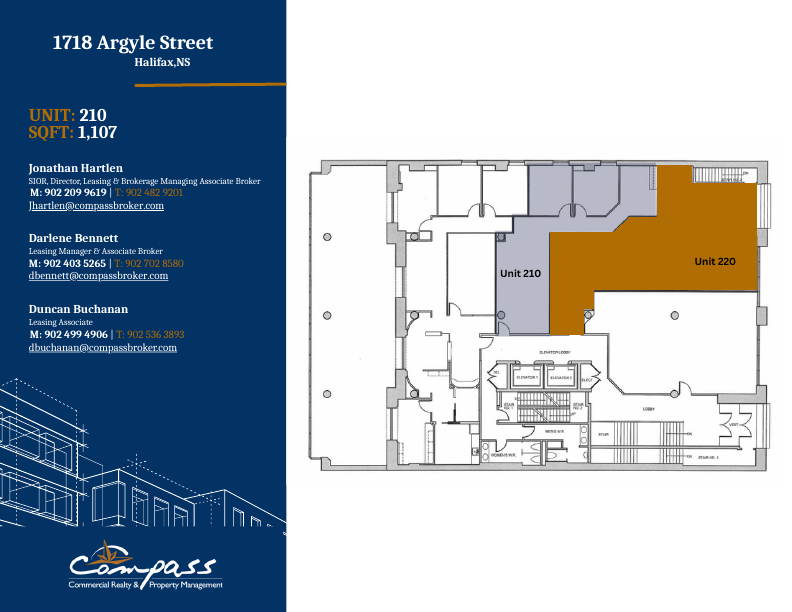 210 - 1718 Argyle Street, Halifax, NS floorplan